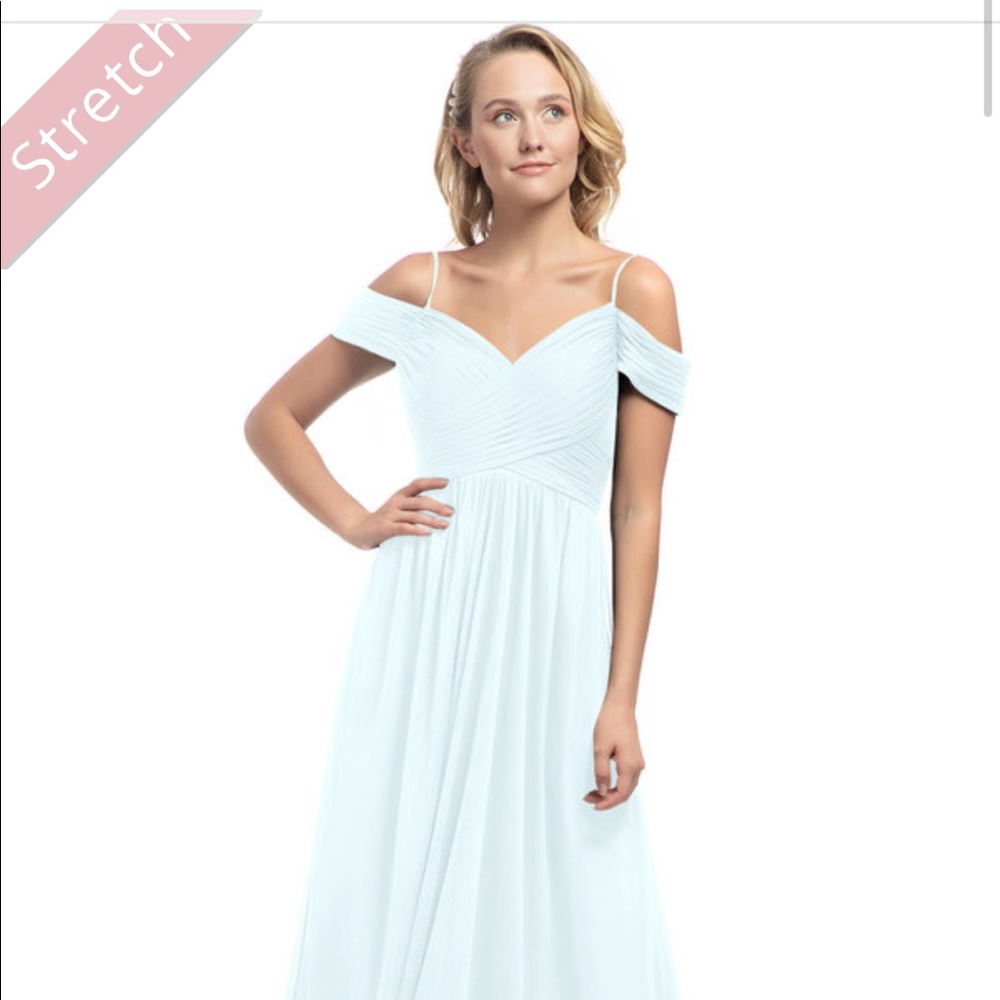 Aja Azazie Bridesmaid Dress in Mist
